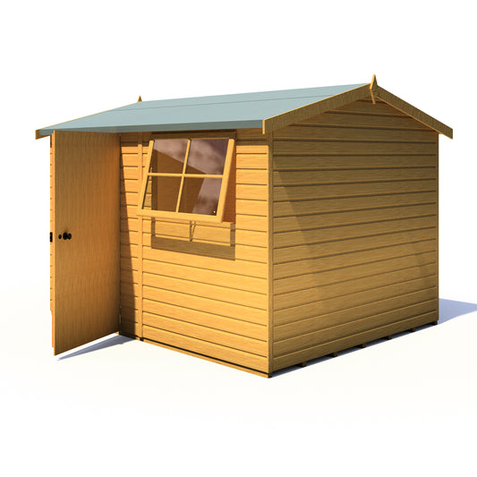 Shire Suffolk 10x8 Single Door Shiplap Style D