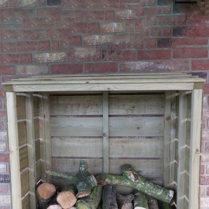 Shire Tall Wall Log Store Sawn Pressure treated