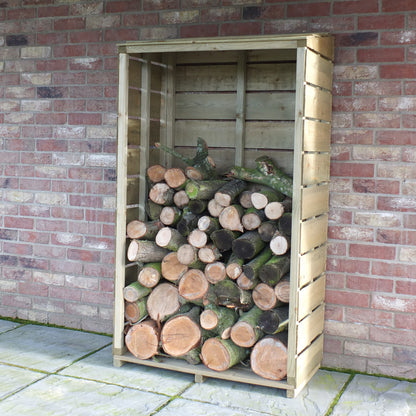 Shire Tall Wall Log Store Sawn Pressure treated