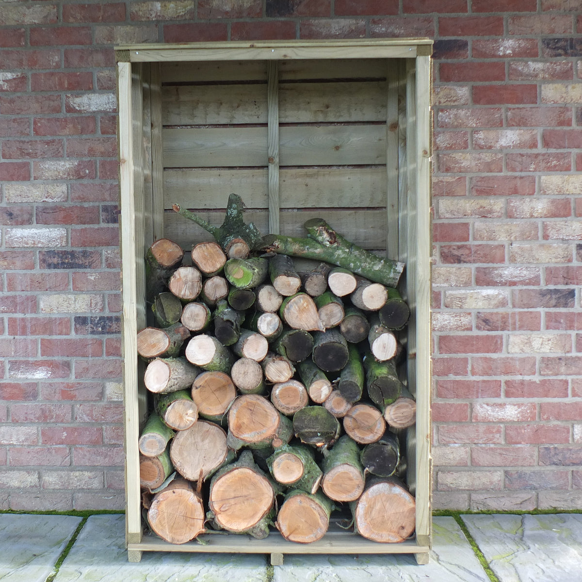 Shire Tall Wall Log Store Sawn Pressure treated