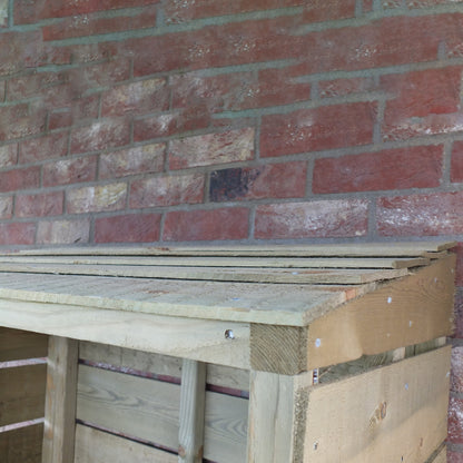Shire Tall Wall Log Store Sawn Pressure treated