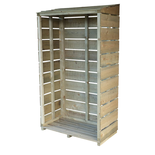 Shire Tall Wall Log Store Sawn Pressure treated