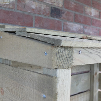 Shire Tall Wall Log Store Sawn Pressure treated