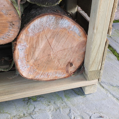 Shire Tall Wall Log Store Sawn Pressure treated