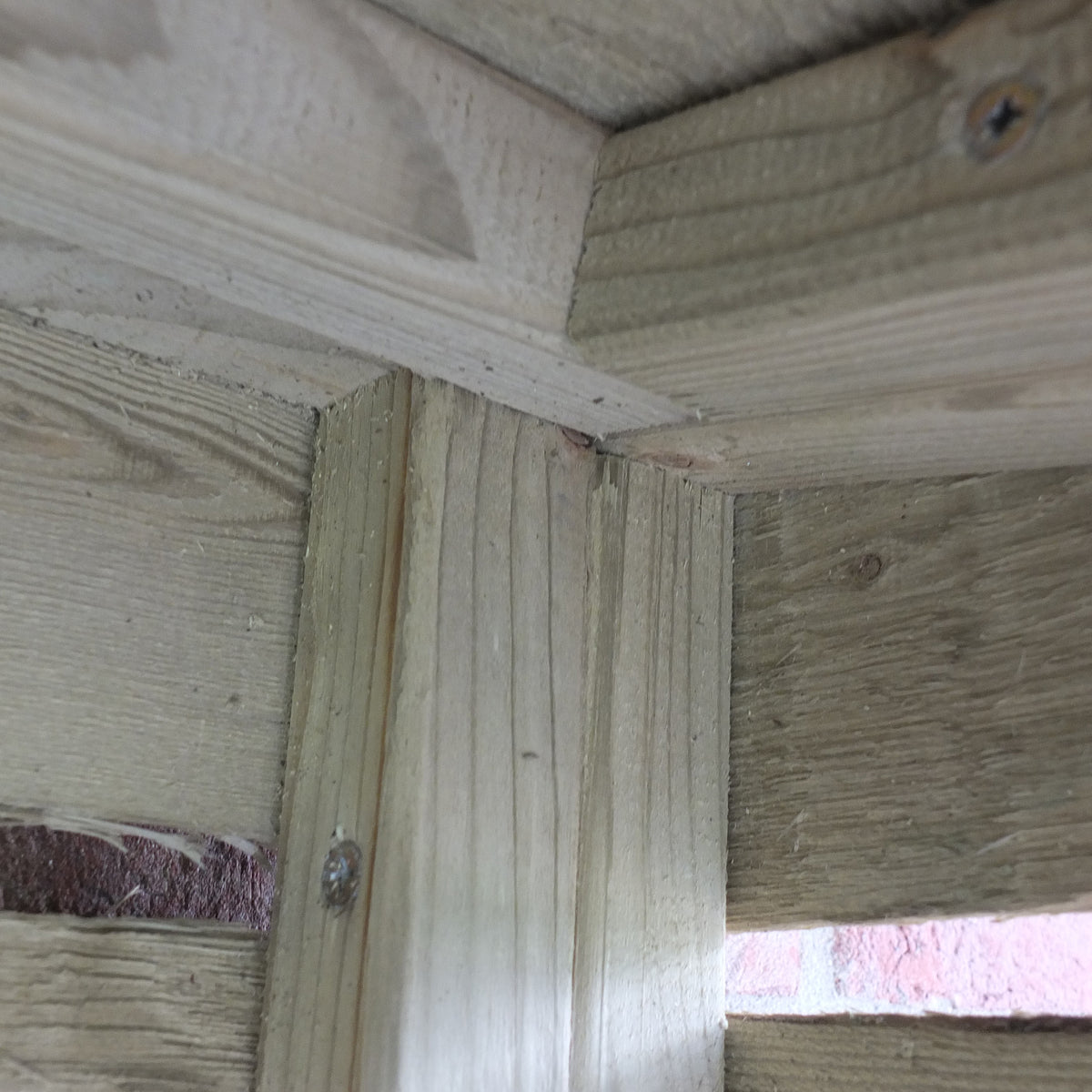 Shire Tall Wall Log Store Sawn Pressure treated