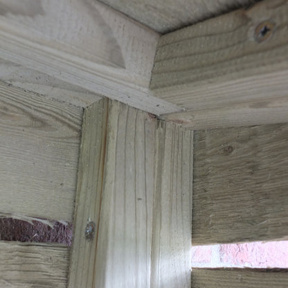 Shire Tall Wall Log Store Sawn Pressure treated
