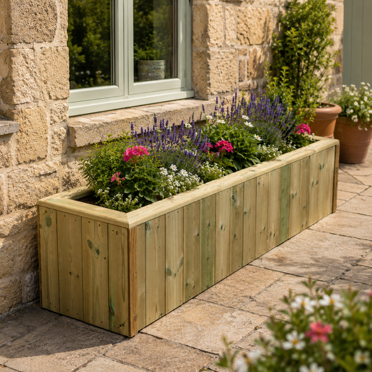 Churnet Valley T&G Wooden Planter Trough (180Cm)