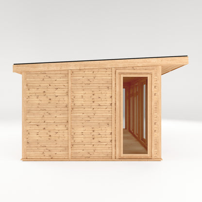 Mercia Sherwood Edwinstowe 4mx3m Insulated Garden Room- (UPVC Windows & Doors) - White