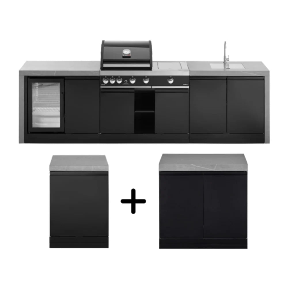GrandPro 451 Series L-SHAPE Premium G4 Plus Outdoor Kitchen with Fridge & Sink