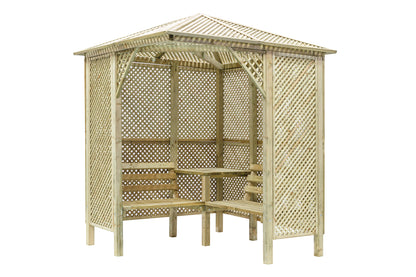 Shire Valencia Corner Arbour Pressure treated