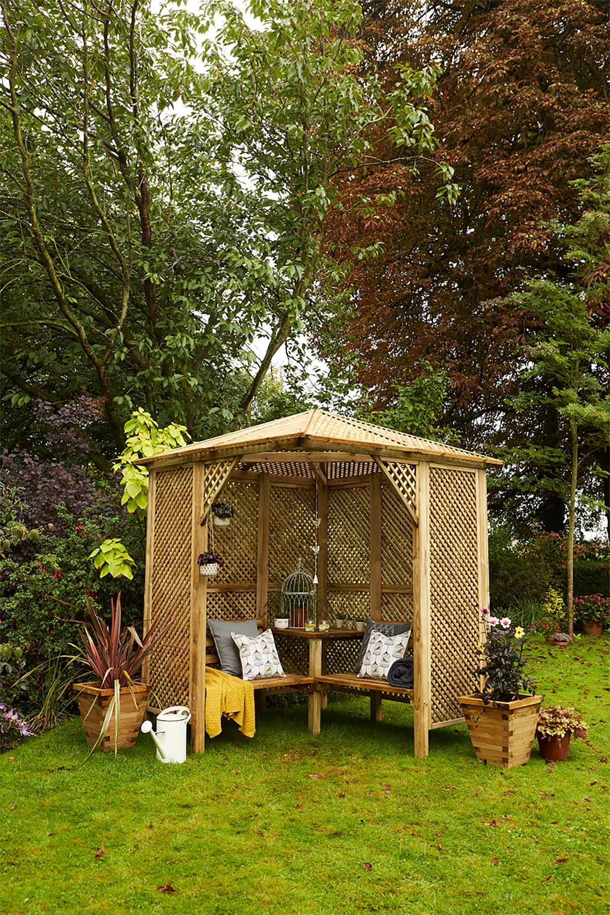 Shire Valencia Corner Arbour Pressure treated