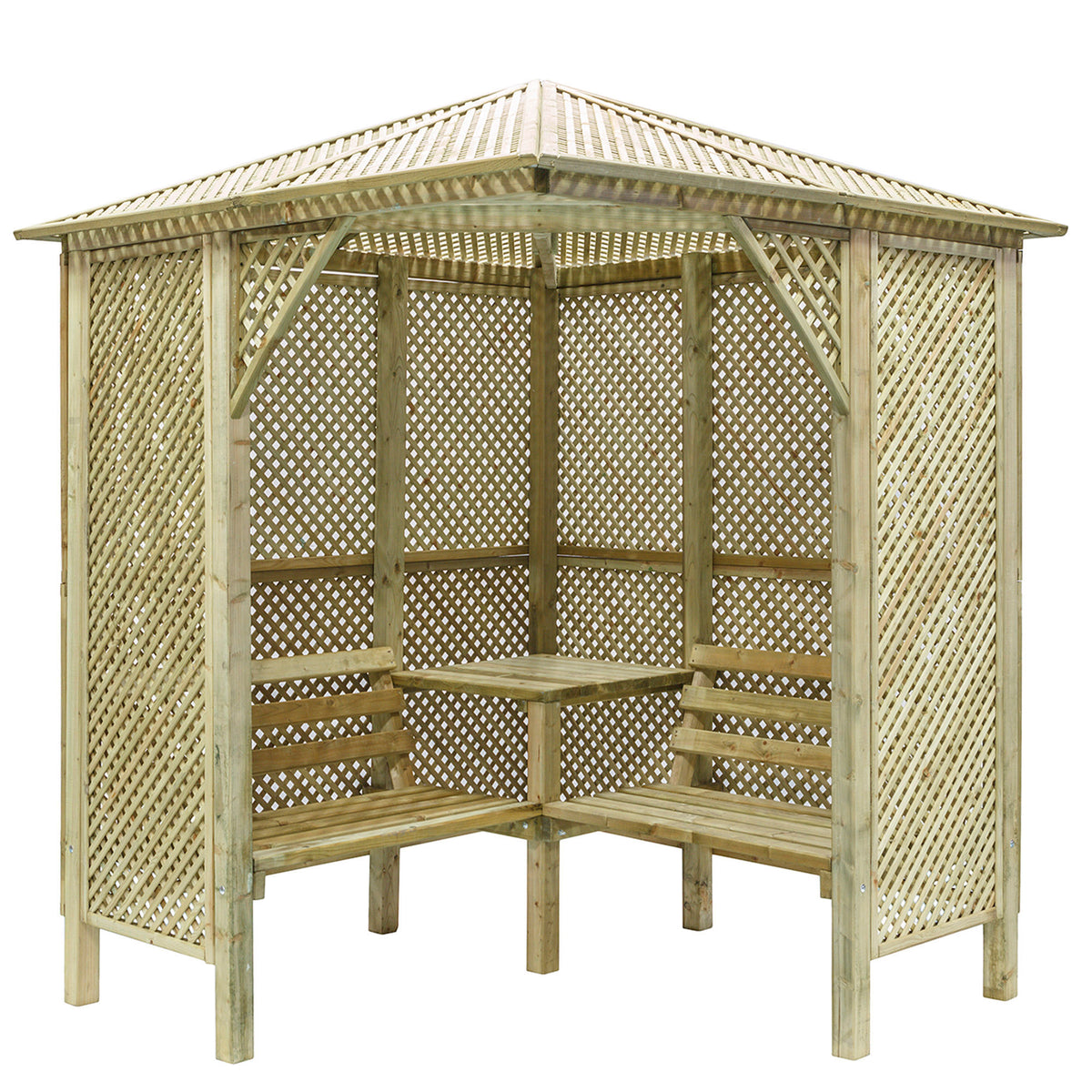 Shire Valencia Corner Arbour Pressure treated