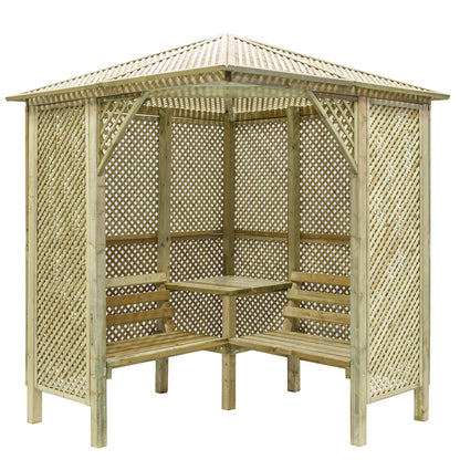 Shire Valencia Corner Arbour Pressure treated