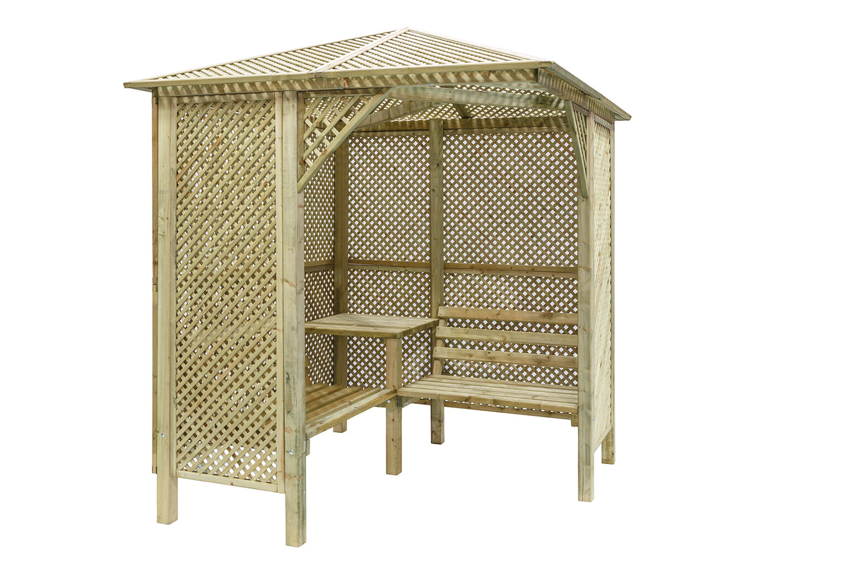 Shire Valencia Corner Arbour Pressure treated