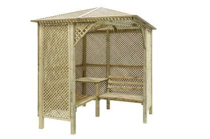 Shire Valencia Corner Arbour Pressure treated