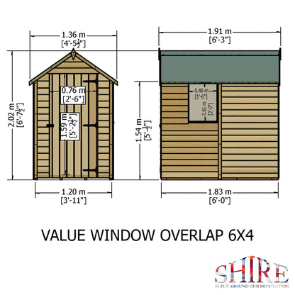Shire Overlap 6x4 Value with Window