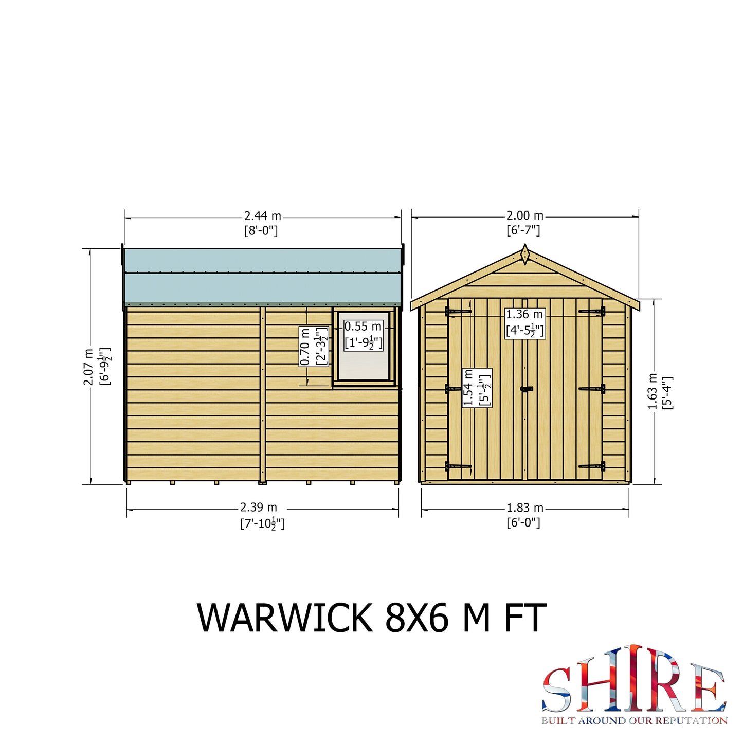 Shire Warwick DD 8x6