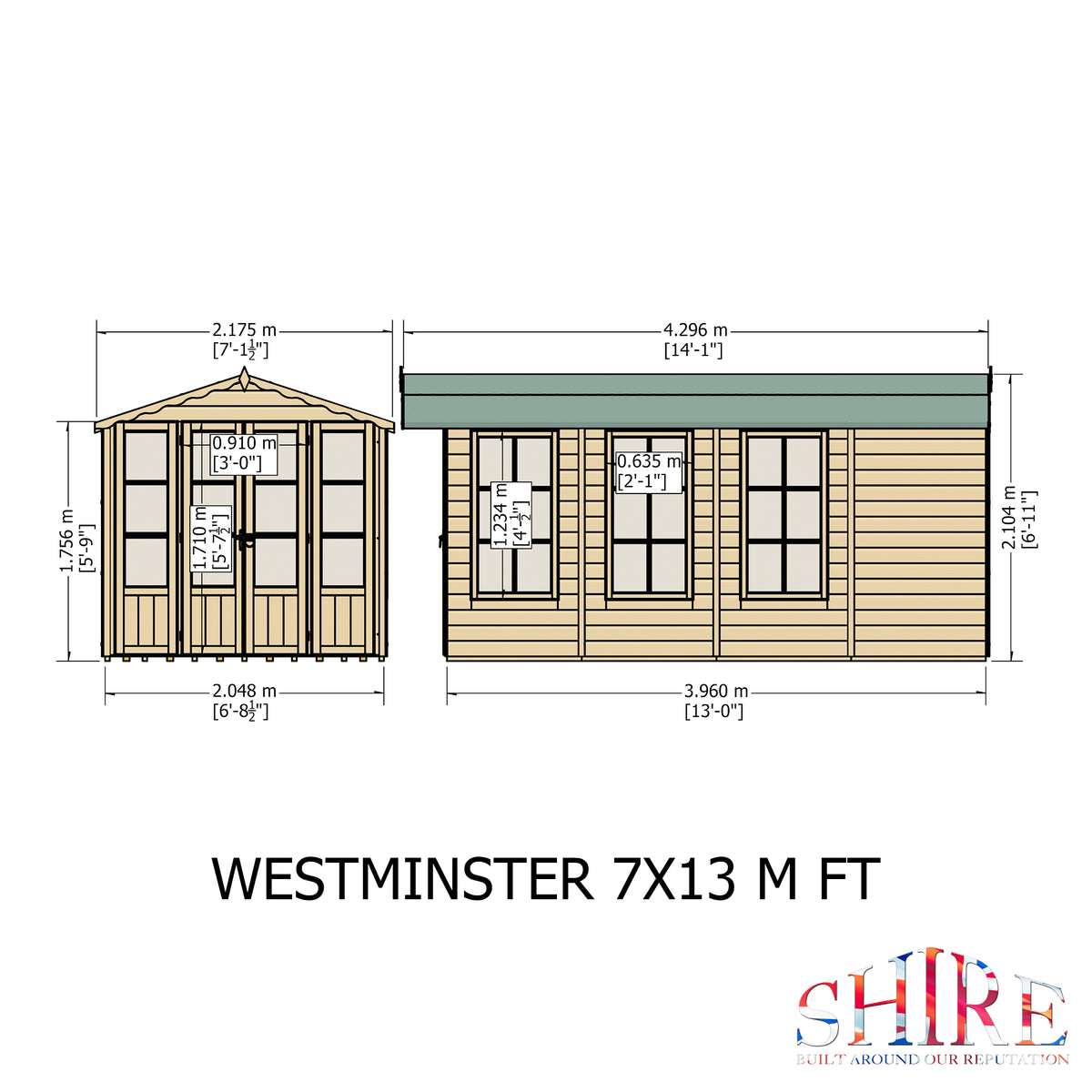 Shire Westminster & Verandah 13x7