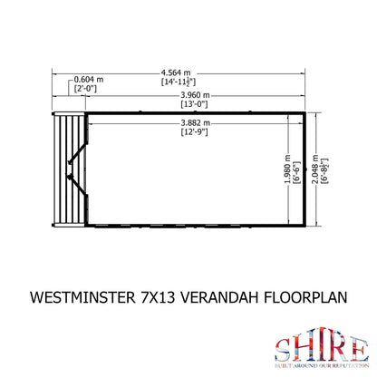 Shire Westminster & Verandah 13x7