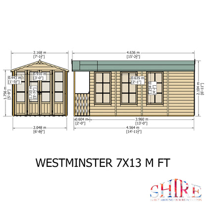 Shire Westminster & Verandah 13x7