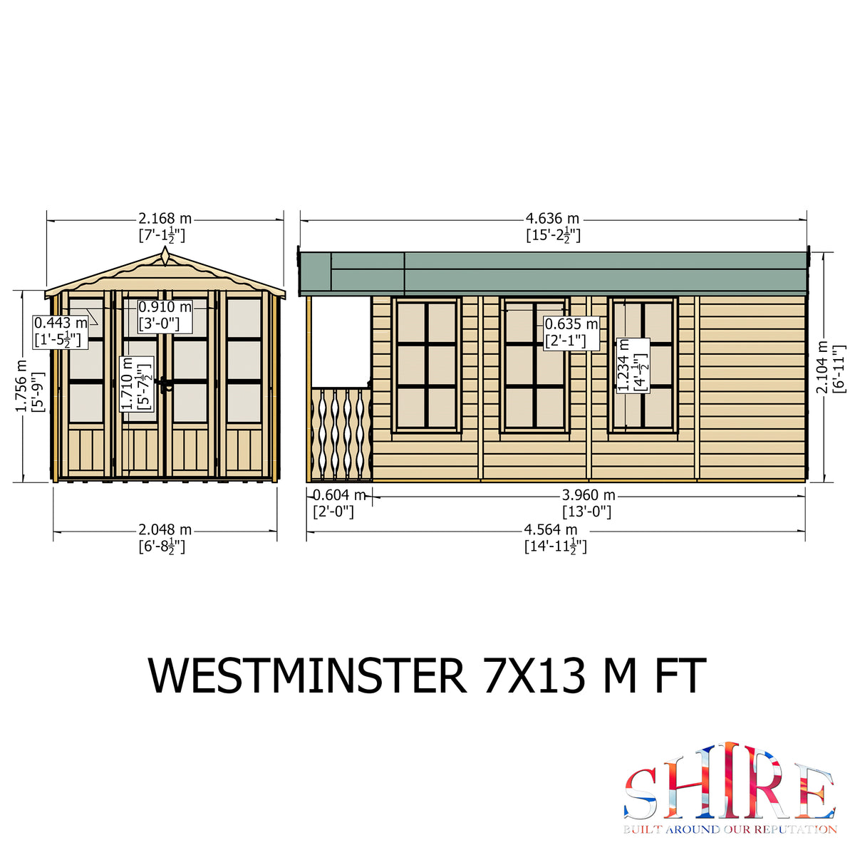 Shire Westminster 13x7