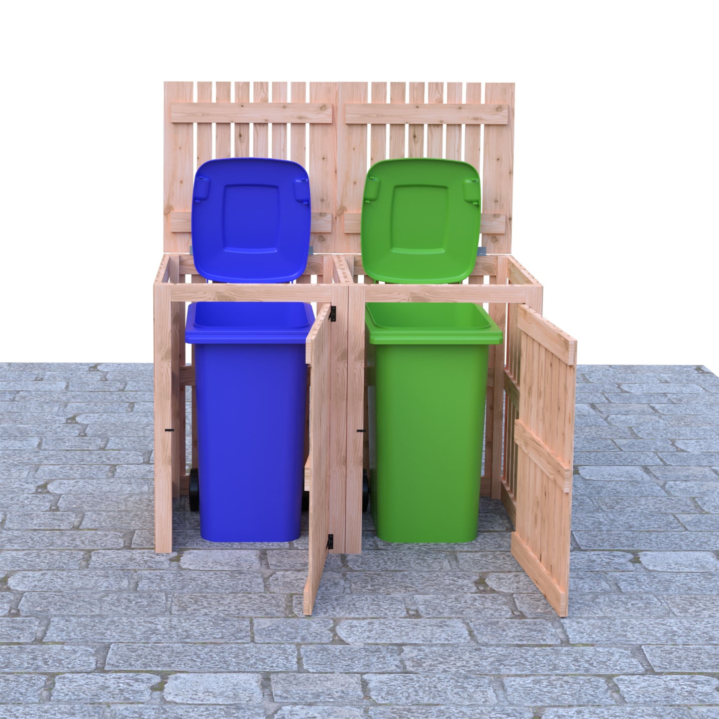 Shire Double Wheelie Bin Store