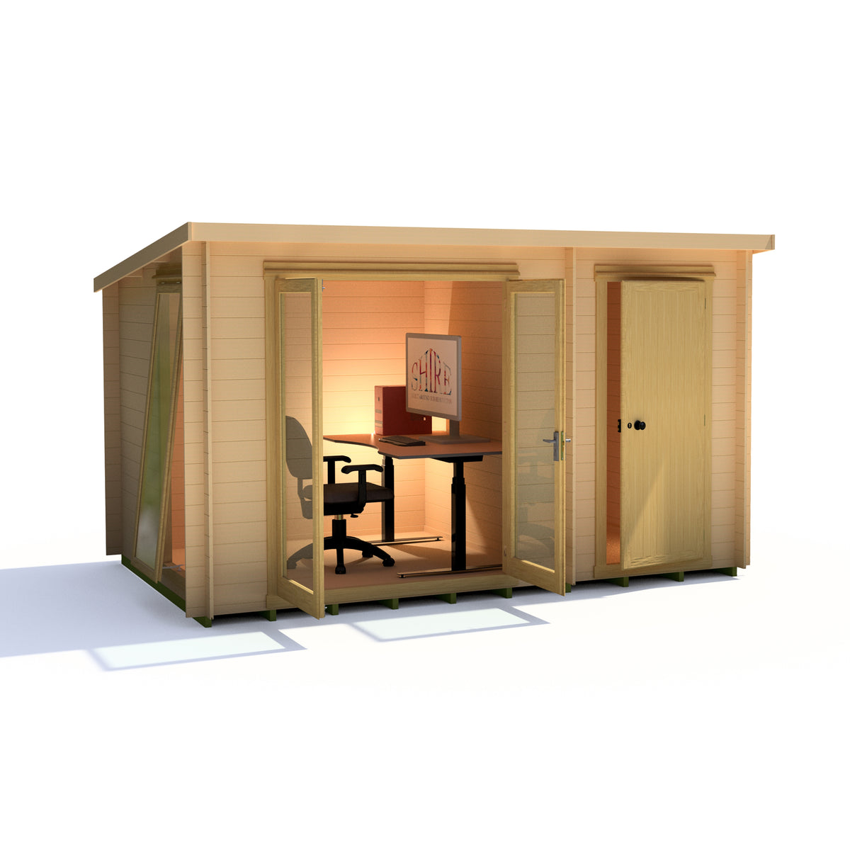 Shire Walsoken 8x12 19mm Log Cabin