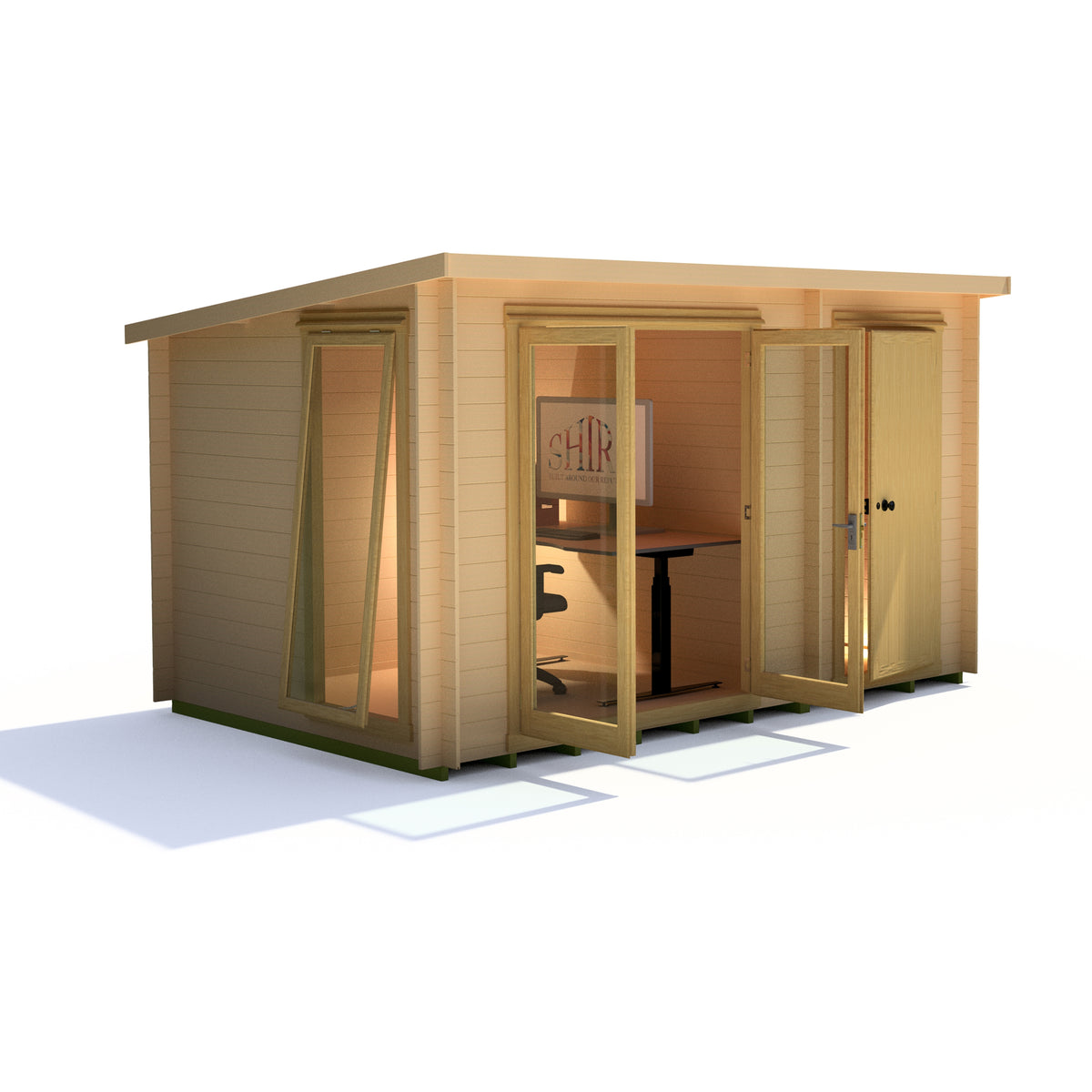 Shire Walsoken 8x12 19mm Log Cabin