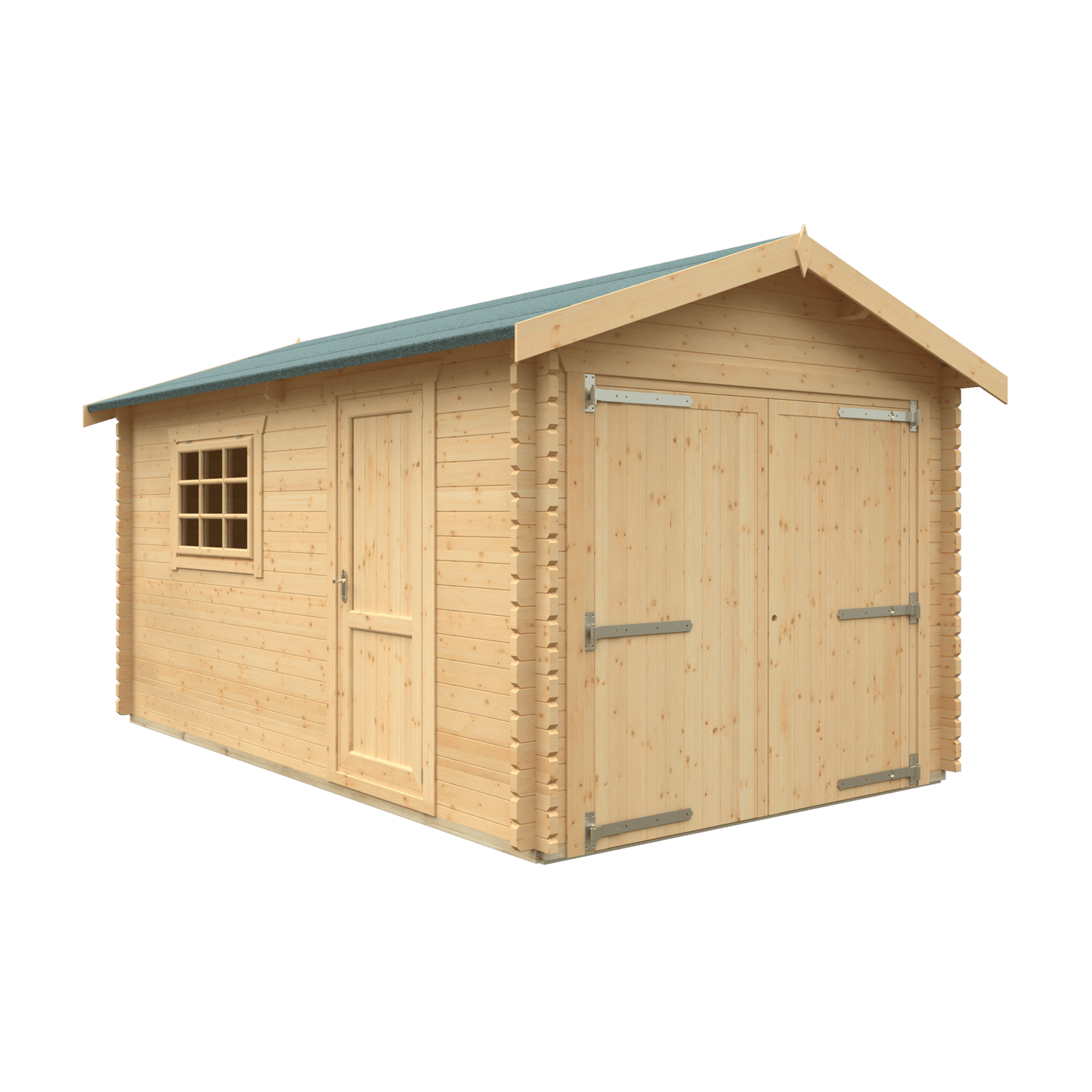 20x14 Warwick Garage 44mm Log Cabin