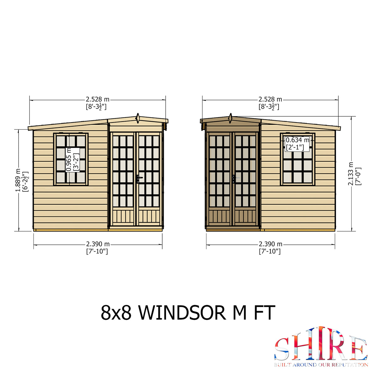 Shire Windsor 8x8 Shiplap