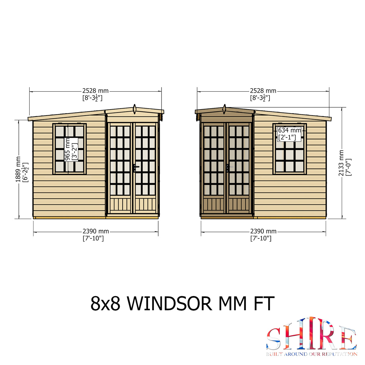 Shire Windsor 8x8 Shiplap