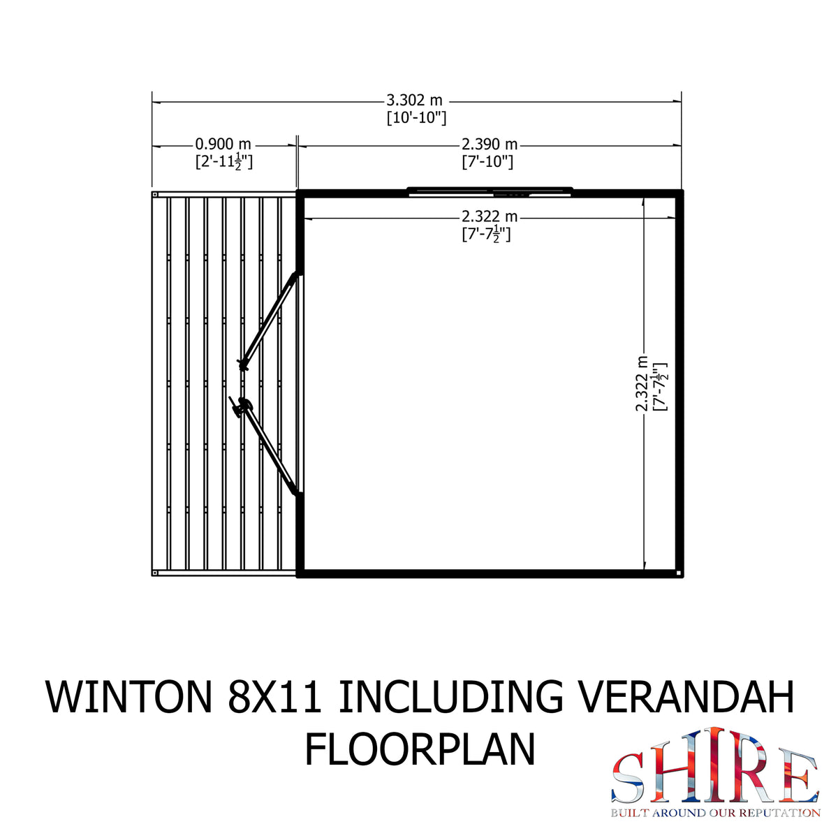 Shire Winton 8x11 Loglap