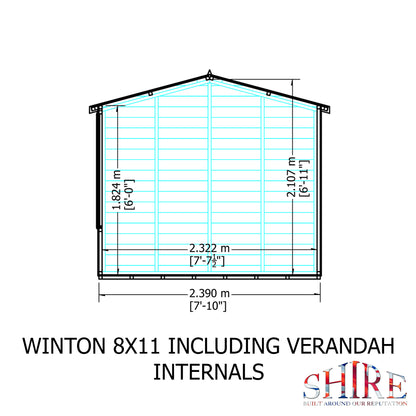 Shire Winton 8x11 Loglap