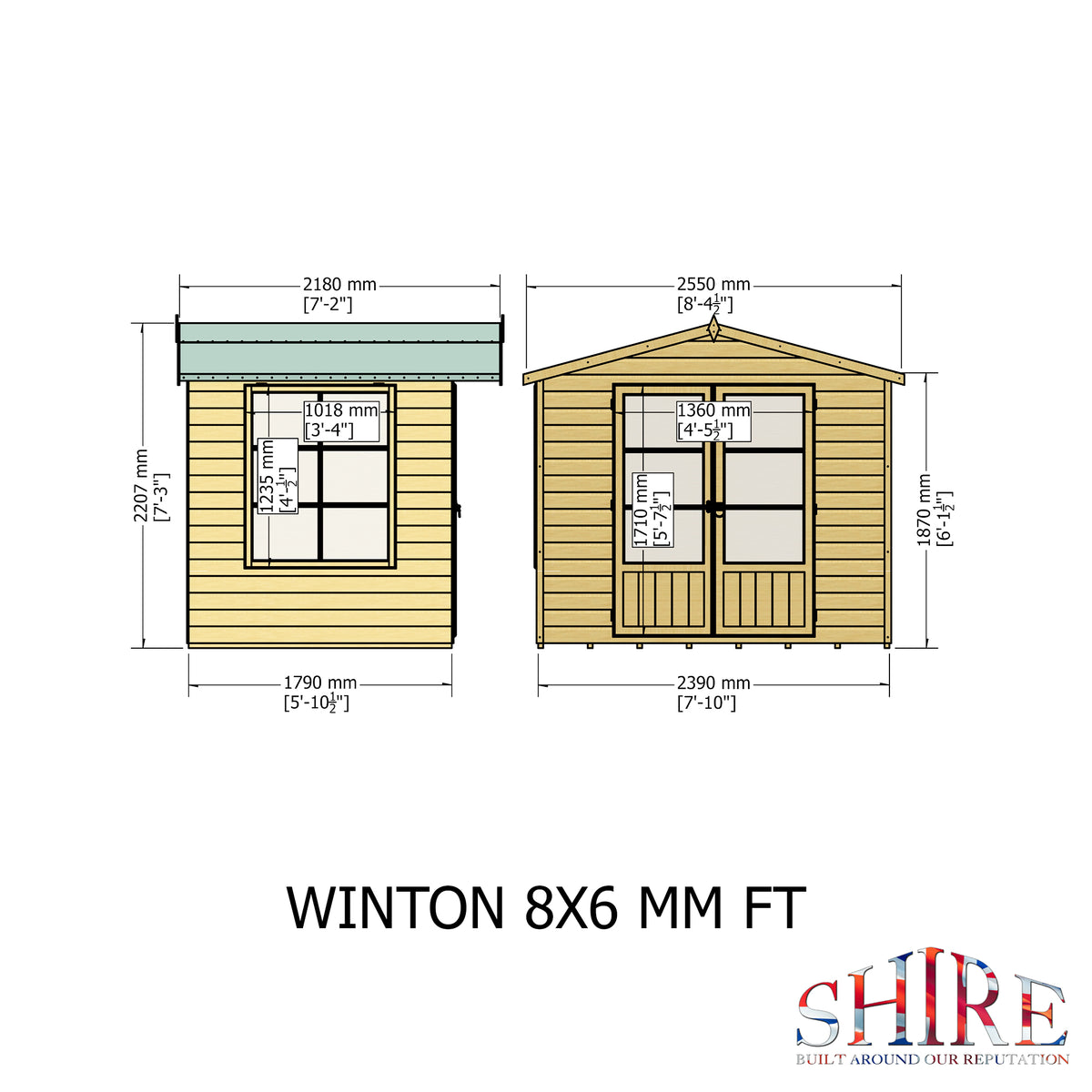 Shire Winton 8x6 Shiplap