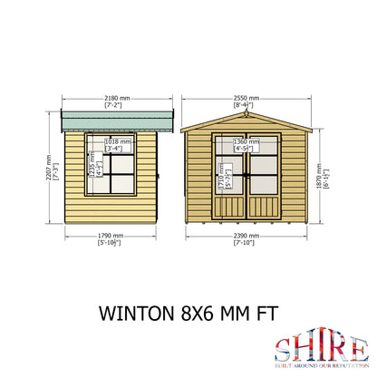 Shire Winton 8x6 Shiplap