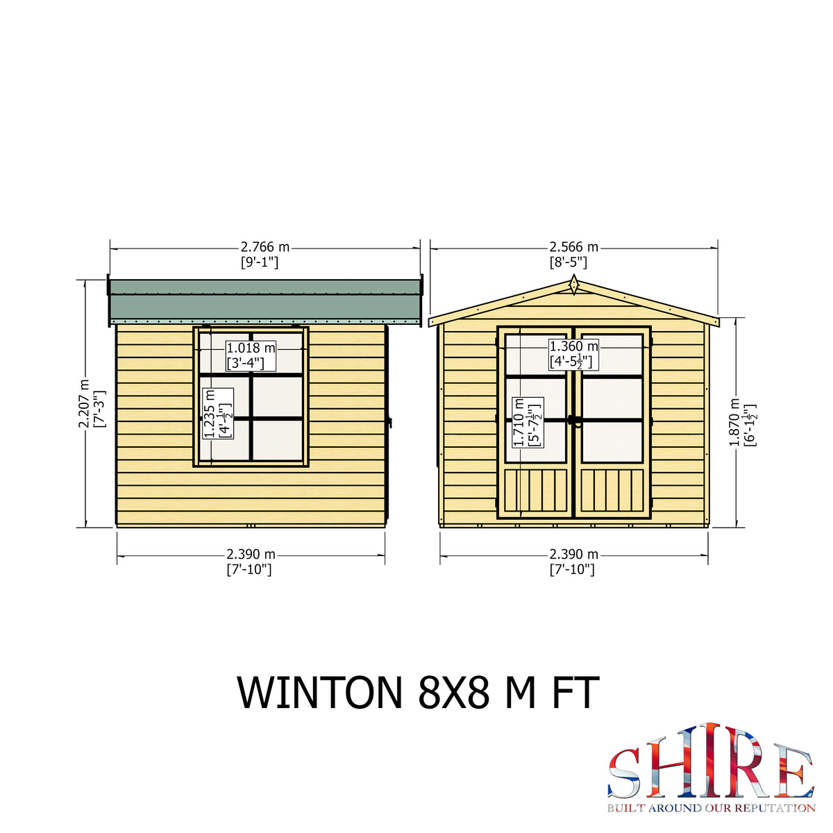 Shire Winton 8x8 Shiplap