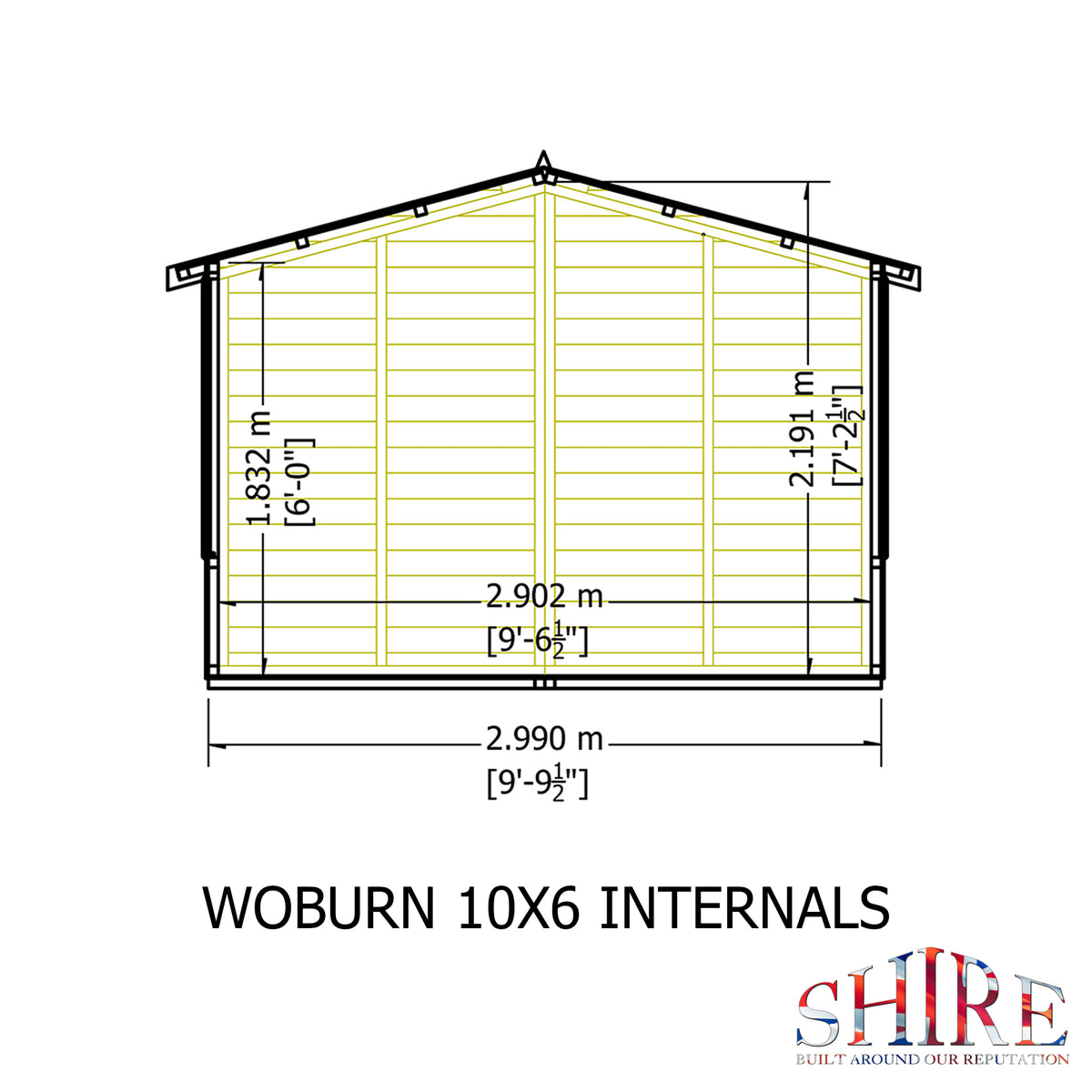 Shire Woburn 10x6 Loglap