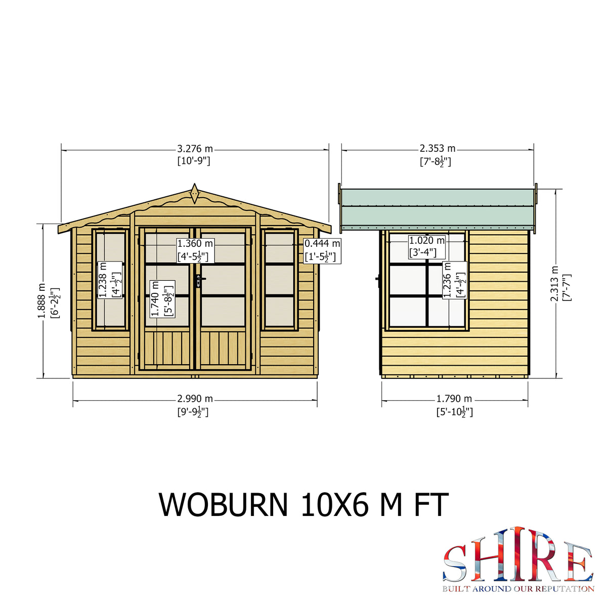 Shire Woburn 10x6 Loglap