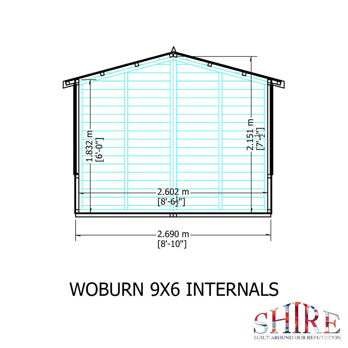 Shire Woburn 9x6 Shiplap
