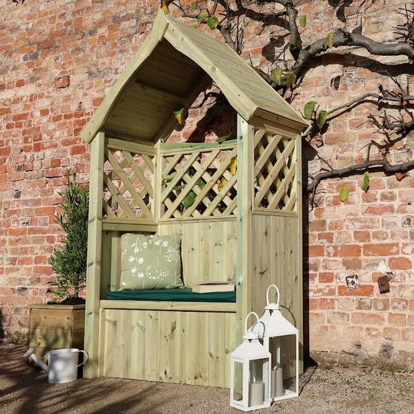 Churnet Valley Daisy Trellis Storage Arbour Sits 2