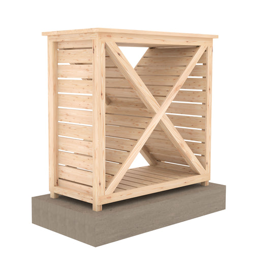 Shire Woodlowe Cross Log Store 3x1