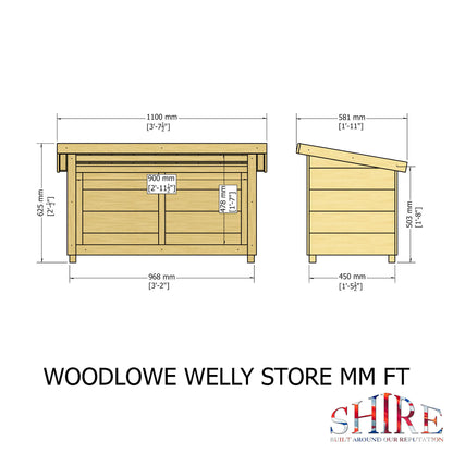Shire Woodlowe Welly Store 3x2