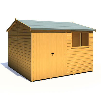 Shire Atlas 10x10 Double Door Shiplap Reverse Apex