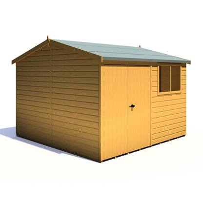 Shire Atlas 10x10 Double Door Shiplap Reverse Apex