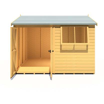 Shire Atlas 10x10 Double Door Shiplap Reverse Apex