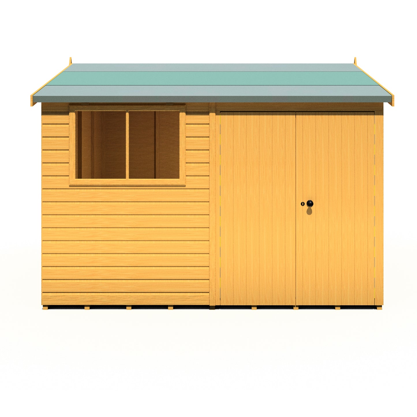 Shire Atlas 10x10 Double Door Shiplap Reverse Apex