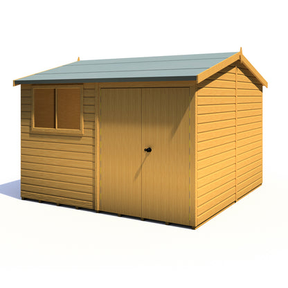 Shire Atlas 10x10 Double Door Shiplap Reverse Apex