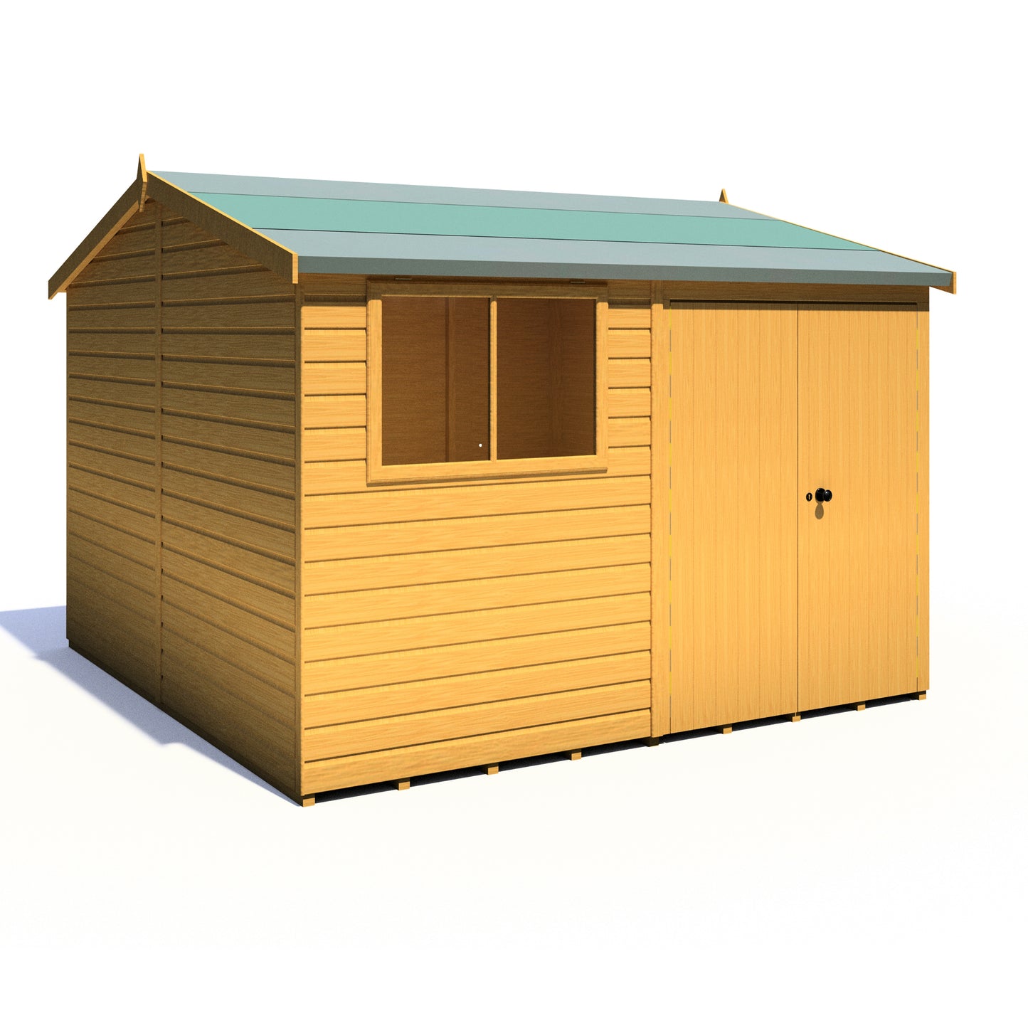 Shire Atlas 10x10 Double Door Shiplap Reverse Apex