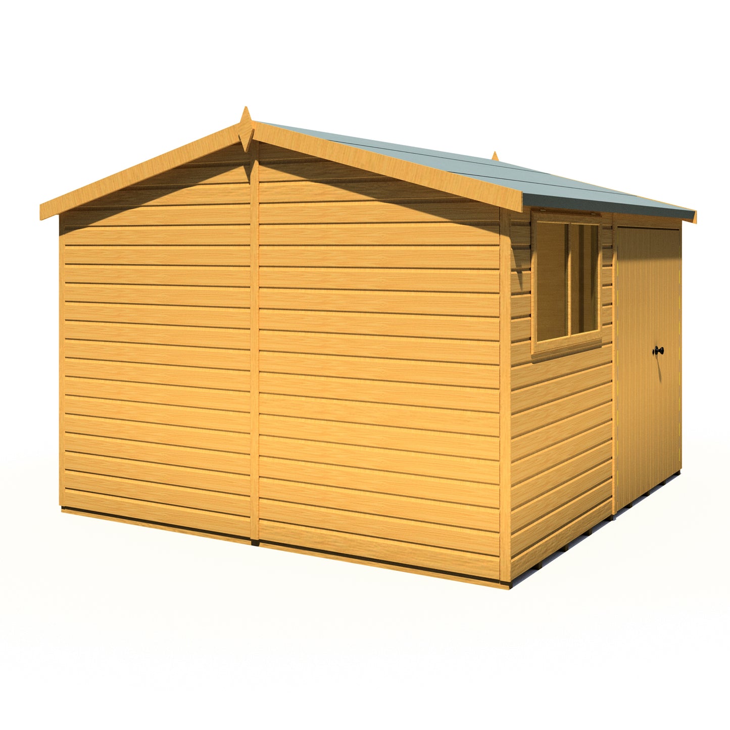 Shire Atlas 10x10 Double Door Shiplap Reverse Apex