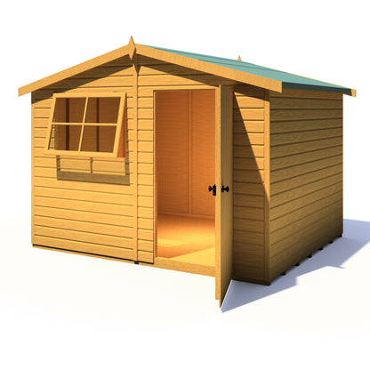 Shire Wroxham 10x8 Single Door Shiplap Style C